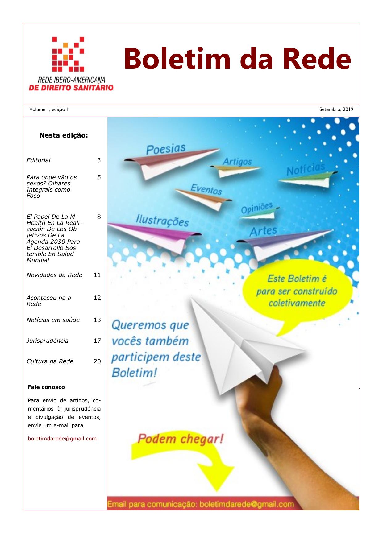 Portada del Boletín de la Red — Septiembre 2019